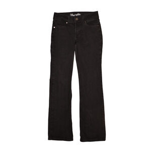 WRANGLER $59 Stretch Denim Boot-Cut Jean in‎ Black Juniors 3